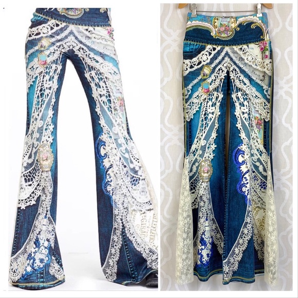 Antique Therapy Floats on Flares Comfort Pants - Picture 16 of 16